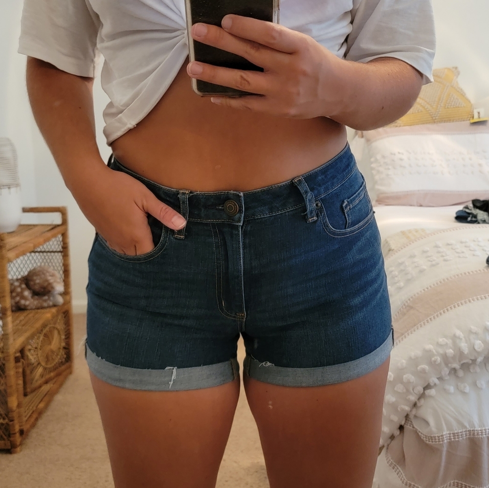 Aeropostale Shorts Flex Effects High Waisted Midi